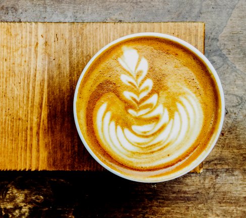 Latte and iced coffee