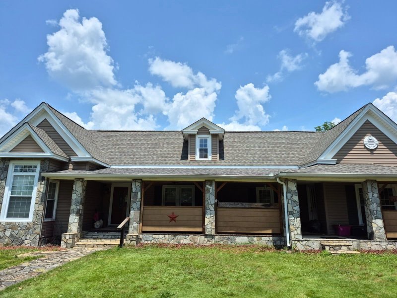 New Roofing Shingles with Chimneys Removed